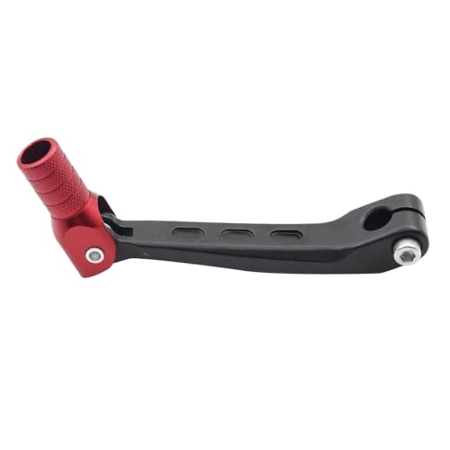 BritBolt CNC-Aluminium-Schalthebel, kompatibel mit CRF150F 2003-2017 CRF230F 2003-2017 DIRT-BIKE-MODELLE einschließlich CRF150F 230F-Ersatzteile(Black red) von BritBolt