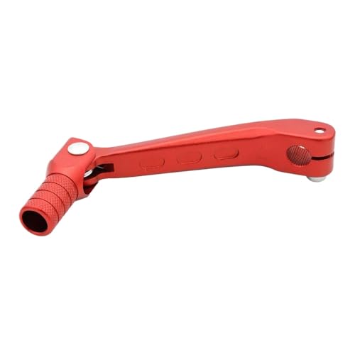 BritBolt Faltenschalthebel-Schalthebel CNC Aluminium Rot kompatibel mit CRF150F CRF230F CRF 150F 230F Dirt Bike Motocross Motorcycle 2003-2017 Modelle(Black Red) von BritBolt