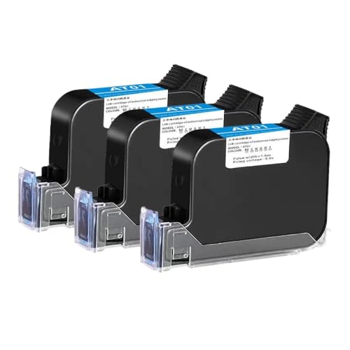 BritBolt Kompatibel mit 2588 2588m Handheld Drucker Tintenpatrone Druckhöhe 12,7 mm Tintenstrahl Tij Drucker Schnell trocken Eco Lösungsmittel Tintenpatrone Universal Fit Aftermarket Austausch(3PCS) von BritBolt