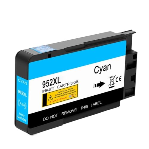 BritBolt Kompatibel mit 952 952xl Universal Fit Ink Patrone für OfficeJet Pro 7740 8210 8216 8218 8710 8715 8740 8720 8725 8730 Drucker -Drittanbieter Ersatz(Cyan) von BritBolt