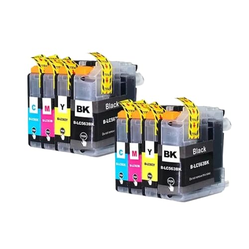 BritBolt Kompatibel mit LC563XL LC563 Tintenpatrone für MFC J2310 J2510 J3520 J3720 Drucker Universal Fit Aftermarket Ersatz 563 LC563 563(2 Set) von BritBolt