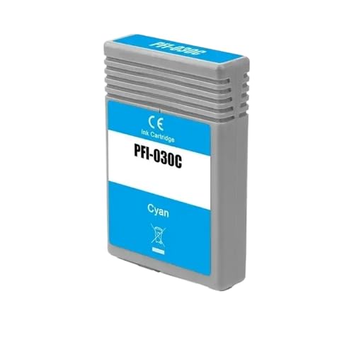 BritBolt Kompatibel mit PFI-030 PFI030 PFI 030 TA20 30 Vollpigment Ink Patrone Universal Fit für ImagePrograf TA-20 TA-30 TM-240 TM-340 Druckermodelle Dritter Austausch(Cyan) von BritBolt