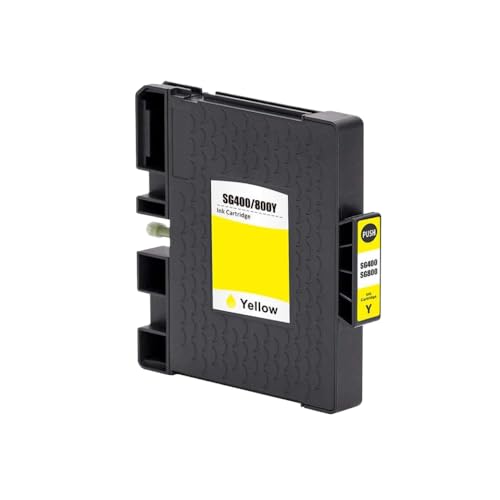 BritBolt Kompatibel mit Sawgrass SG400 Tintenpatronen Sublimation Ink SG400 SG800 für Sawgrass Sublijet HD Virtuoso SG400 SG800 Drucker Universal Fit Aftermarket Ersatz(1pcs Yellow) von BritBolt