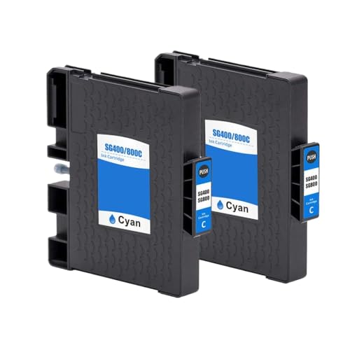 BritBolt Kompatibel mit Sawgrass SG400 Tintenpatronen Sublimation Ink SG400 SG800 für Sawgrass Sublijet HD Virtuoso SG400 SG800 Drucker Universal Fit Aftermarket Ersatz(2 PCS Cyan) von BritBolt