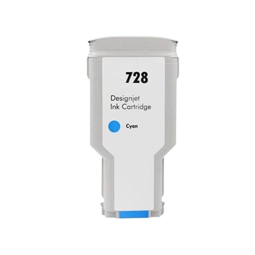 BritBolt Kompatible Tintenpatrone für 728 für 728 für Designjet T830 T730 Drucker F9J67A F9J66A F9J65A Universal Fit Aftermarket Ersatz(300ml Cyan) von BritBolt