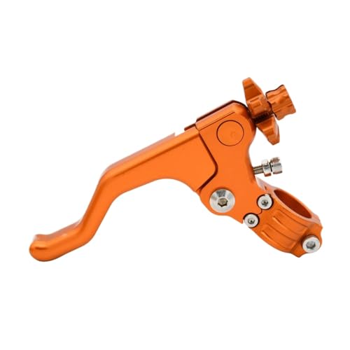 BritBolt Universal Motorcycle Short Stunt Kupplungshebel, kompatibel mit Excf XC XCF SX SXF TPI -Modelle 125 250 300 350 450 500 530(Orange) von BritBolt