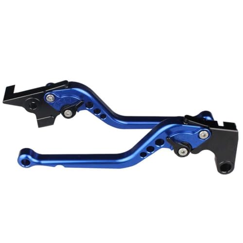 FMX650 FMX 650 2005-2006 Motorrad Einstellbare Kupplungsbremshebel kompatibel mit verschiedenen Modellen Bremsgriff Zubehör Griff(Long Blue) von BritBolt