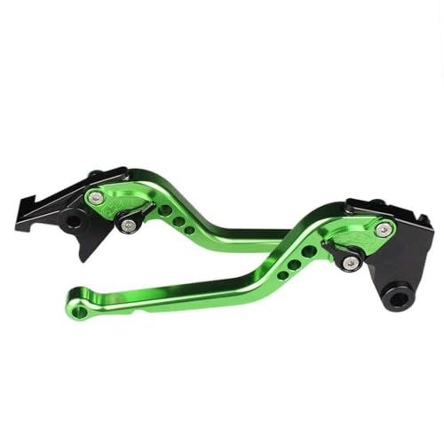FMX650 FMX 650 2005-2006 Motorrad Einstellbare Kupplungsbremshebel kompatibel mit verschiedenen Modellen Bremsgriff Zubehör Griff(Long Green) von BritBolt