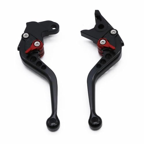 FMX650 FMX 650 2005-2006 Motorrad Einstellbare Kupplungsbremshebel kompatibel mit verschiedenen Modellen Bremsgriff Zubehör Griff(Short Black) von BritBolt