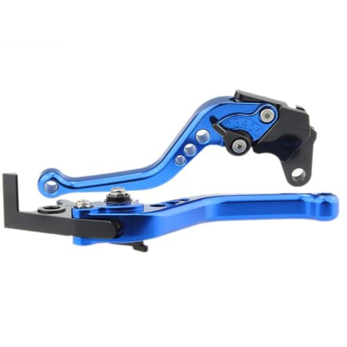 FMX650 FMX 650 2005-2006 Motorrad Einstellbare Kupplungsbremshebel kompatibel mit verschiedenen Modellen Bremsgriff Zubehör Griff(Short Blue) von BritBolt
