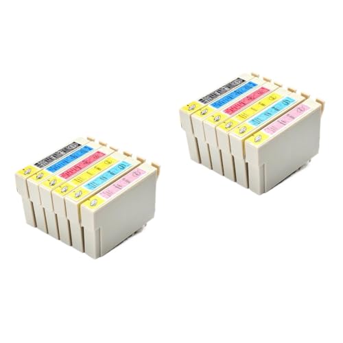 Kompatibel mit T0801 T0802 T0803 T0804 T0805 T0806 Universal Fit Color Tinte Patrone für Stylus Photo R265 Rx610 Druckermodelle Dritter Austausch von Drittanbietern(2 Set 12Colors) von BritBolt