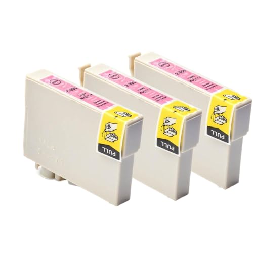 Kompatibel mit T0801 T0802 T0803 T0804 T0805 T0806 Universal Fit Color Tinte Patrone für Stylus Photo R265 Rx610 Druckermodelle Dritter Austausch von Drittanbietern(3pcs Light Mag) von BritBolt