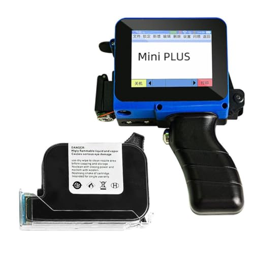 Kompatibel mit Tintenstrahldrucker -Nummer Regal Lebensdauer Fälligkeitsdatum Handheld Codierer Lösungsmittel Schnelle Trocknung Universal Fit(Without Ink) von BritBolt