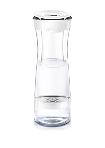 BRITA Wasserfilter-Karaffe / Karaffe inkl. 1 MicroDisc Filter / Wasserkaraffe zum stilvollen Servieren von Wasser / Filter reduziert Chlor und Mikropartikel im Leitungswasser, 10.0 x 10.0 x 28.5 cm von Brita