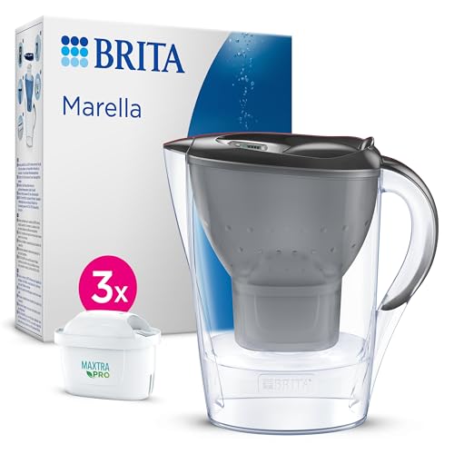 Brita Filterkanne Marella +3 Maxtra Pro PP grau Polypropylen 2,4 l 150 l von Brita