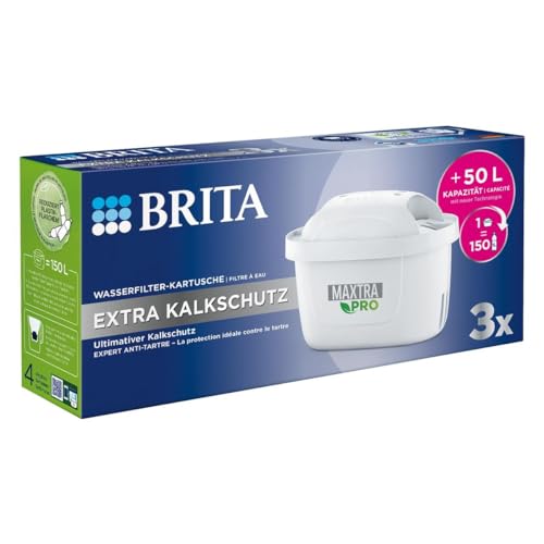 Brita Wasserfilterkartusche MAXTRA PRO EXTRA KALKSCHUTZ, 3er-Pack Wasserfilter von Brita