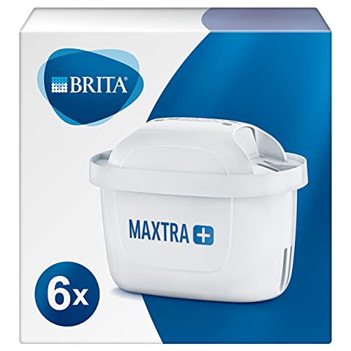 Brita Maxtra Sixpack - sechs Patronen zum Kalkfiltern, Weiß, Außen: Plastik^Innen: Aktivkohle, Ionenaustauscher, Zusammenklappbar von Brita