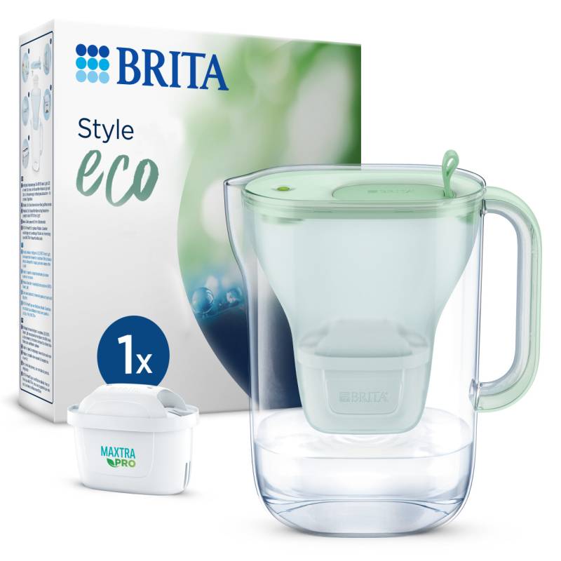 Brita Tischwasserfilter Style eco grün, 2,4 l Füllmenge von Brita