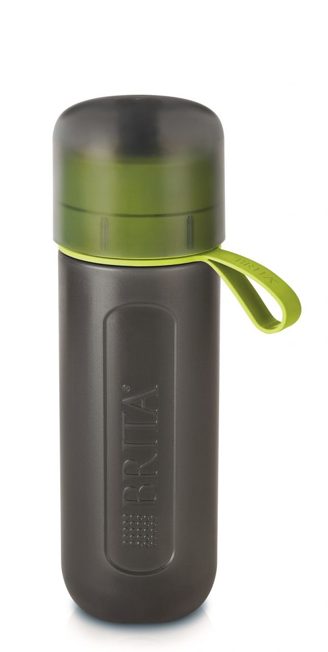 Brita Wasserfilter-Sportflasche Fill & Go Active zum Drücken 0,6 L limone von Brita