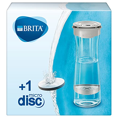 Brita Wasserkaraffe mit Wasserfilter fill&serve Mind, hellgrau, 10 x 10 x 28,5 cm von Brita