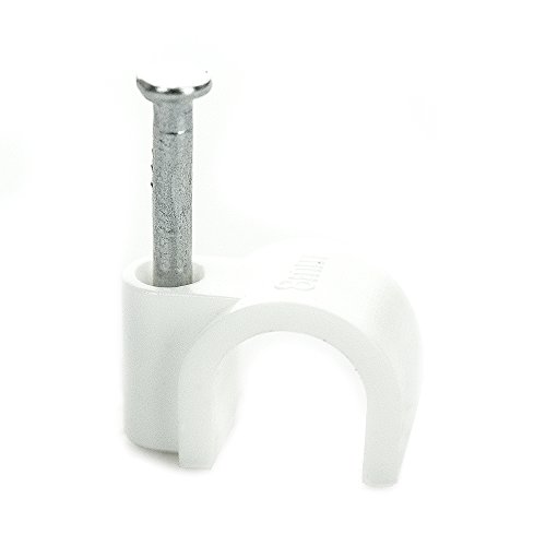 BG Elektrische ccr8/50-bg 8 mm Runde Kabel Clips, Weiß BG Elektrische ccr8/50-bg 8 mm Runde Kabel Clips, Weiß von British General
