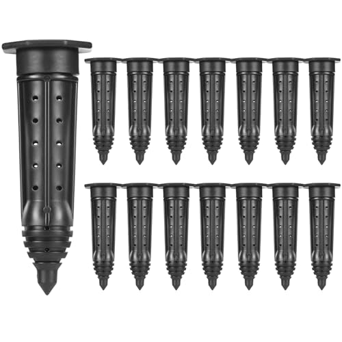 Briwooody Gartenbewässerungsspieß, groß, UV-geschützt, ABS-Kunststoff, tiefe Wurzelbewässerung, Spieß für Bäume, Sträucher, Sträucher, Blumen, Obst, Gemüse, Topfpflanzen (20,3 cm), 15 Stück von Briwooody