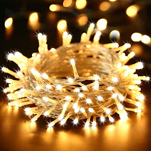 BrizLabs 200 LED Lichterkette Innen 20M Warmweiß Strombetrieben Weihnachtsbeleuchtung 8 Modi EU Stecker Weihnachten Lichter Wasserdicht für Außen Innen Zimmer Hochzeit Party Baum Garten Halloween Deko BrizLabs 200 LED Lichterkette Innen 20M Warmweiß Strombetrieben Weihnachtsbeleuchtung 8 Modi EU Stecker Weihnachten Lichter Wasserdicht für Außen Innen Zimmer Hochzeit Party Baum Garten Halloween Deko von BrizLabs