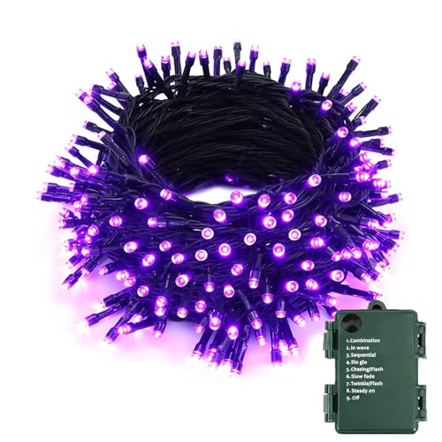 BrizLabs Halloween Deko Lichterkette Batterie, 10M 100 LED Lila Weihnachten Lichterketten Innen mit Timer Wasserdichte Herbst Lichterketten Außen für Garten Party Balkon Weihnachtsfeier Geburtstag Tür BrizLabs Halloween Deko Lichterkette Batterie, 10M 100 LED Lila Weihnachten Lichterketten Innen mit Timer Wasserdichte Herbst Lichterketten Außen für Garten Party Balkon Weihnachtsfeier Geburtstag Tür von BrizLabs