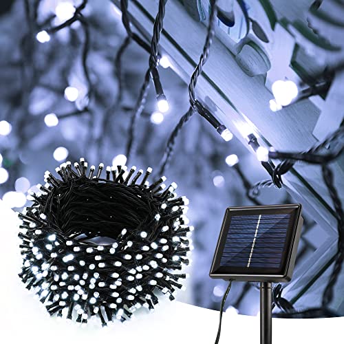 BrizLabs Solar Weihnachtsdeko Lichterkette, 32M 300 LED Solar Außenlichterkette 8 Modi Wetterfest Solarbetriebene Beleuchtung für Außen Garten Terrasse Bäume Zaun Haus Hochzeit Party Deko, Kaltweiß BrizLabs Solar Weihnachtsdeko Lichterkette, 32M 300 LED Solar Außenlichterkette 8 Modi Wetterfest Solarbetriebene Beleuchtung für Außen Garten Terrasse Bäume Zaun Haus Hochzeit Party Deko, Kaltweiß von BrizLabs