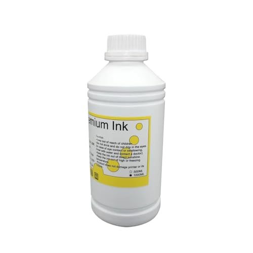 BrmElok 1L Pigmenttinte kompatibel mit 405xl 812xl 822xl 802xl WF4720 WF4730 WF 4734 WF 7310 WF 7840 WF 7820 C7000 WF 4834 WF 3820 WF4830 WF3823 WF4820 Printer -Carridges(Yellow) von BrmElok