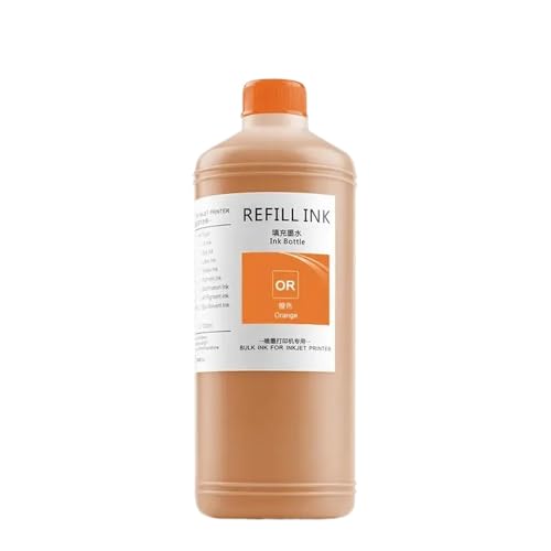 BrmElok 500 ml Sublimation Tinte Wärmeübertragung Tinte kompatibel mit Druckern Modellen 3800 3880 4800 4880 7700 9700 7800 7880 7600 9600 9800 9880 P800 T3270 T5270(Orange) von BrmElok