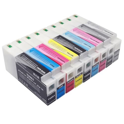 BrmElok Kompatible Tintenpatronen T5961 T5962 T5963 T5964 T5965 T5966 T5967 T5968 T5969 T596A T596B zur Verwendung mit Druckern wie 9908 7908 7890 9890 9710 7710 7710 7910 7910 7910 7900(OR 350ML) von BrmElok