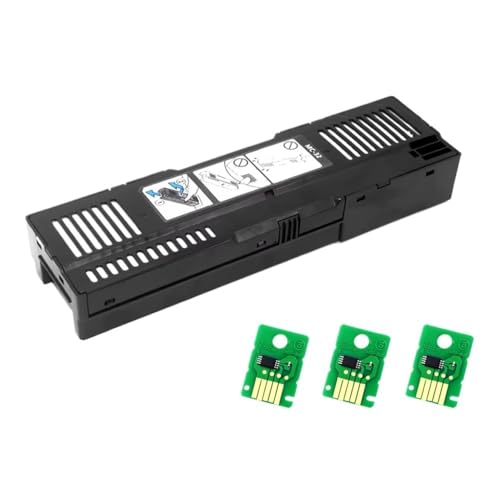 BrmElok Wartungspanzerbox mit Chip-kompatibel mit MC-32 Kompatibel mit TC 20 TC 5200 TC-5200M TC-20-Drucker(1 Tank and 3 Chip) von BrmElok