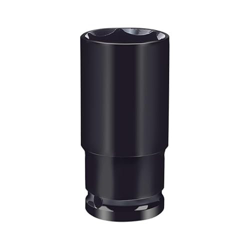 1/2 Zoll Drive, 13 mm, tiefe Schlagbuchse – Heat-Treated CR-V Stahl, 78 mm Länge, 6-Punkt-metrische Größen für Auto- & Heimreparatur (32 mm) von BroLuka