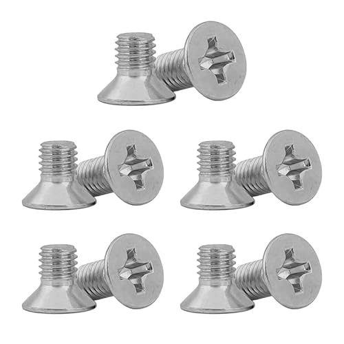 10Pcs Door Latch Keep, M3.5 M4.0 Grub Screws Bolt for Door Handle (M3M4x6) von BroLuka
