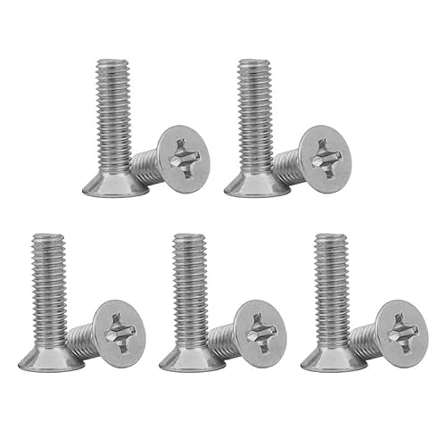 10Pcs Door Latch Keep, M3.5 M4.0 Grub Screws Bolt for Door Handle (M5M6x16) von BroLuka