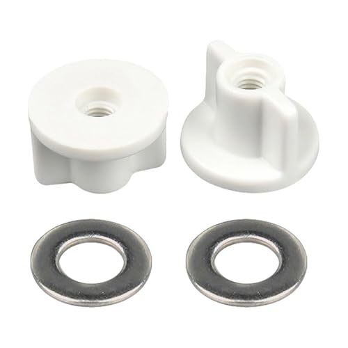 2 Paar Toilettensitzbefestigungen für Rückennahrt, Toilettensitz, Schrauben unten 2 Paar Toilettensitzbefestigungen für Rückennahrt, Toilettensitz, Schrauben unten von BroLuka