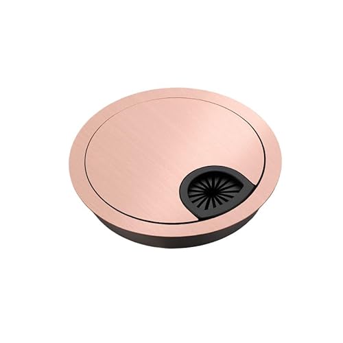 2 Stück Kabeldurchführung für Büro, 80 mm, runde Lochabdeckung für Kabel, Organizer für Kabel, für Computerkabel im Büro zu Hause, Rot/Bronze 2 Stück Kabeldurchführung für Büro, 80 mm, runde Lochabdeckung für Kabel, Organizer für Kabel, für Computerkabel im Büro zu Hause, Rot/Bronze von BroLuka