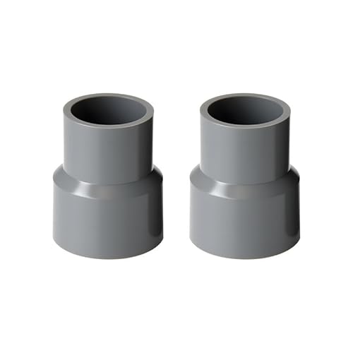 2 Stück PVC DWV-Reduzierkupplung, 40 mm x 50 mm, Rohranschlussadapter, Reduzierrohranschluss (32 x 40 mm) von BroLuka