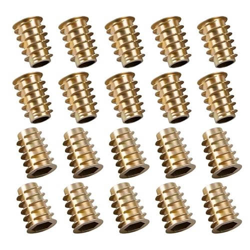 20 Pcs Hex Socket Screw-in Nuts Fastener M4x15mm (M6*18mm) von BroLuka