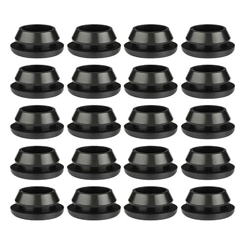 20 Stück Gummihub, elektrisch, leitfähig, Gaskettring, elektrische Grommets für Schutzwirre, Stecker und Kabel, ID 12 mm, Mount Durchmesser 14 mm (30 mm) von BroLuka