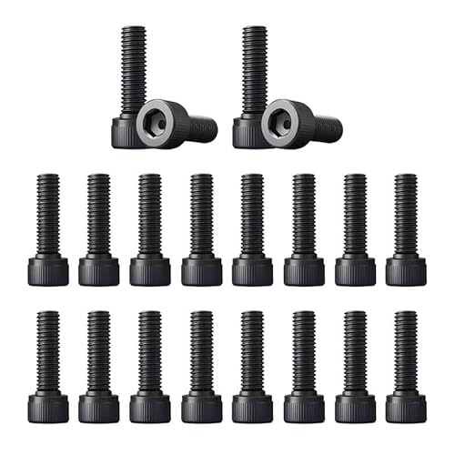 20 Stück Zylinderschrauben M4 x 22 mm Sechskantschrauben, (M6 x 25) von BroLuka