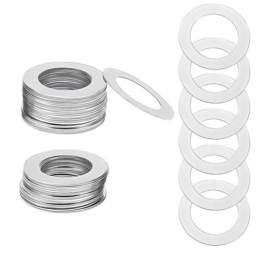 50 PCS 304 Stainless Steel Flat Washers, M10 Ultra Thin Flat Spacers Shim Washers, 10x16x0.3mm Round Flat Spacer, Repair Washer for Screws & Bolts (M10x16) von BroLuka