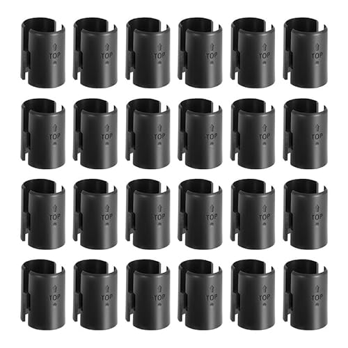 Draht-Clips, 24 Stück, 1 Zoll (25 mm) Draht-Verriegelungsclips, Kunststoffhülsen, Ersatzhülsen für Drahtschlauchsystem von BroLuka