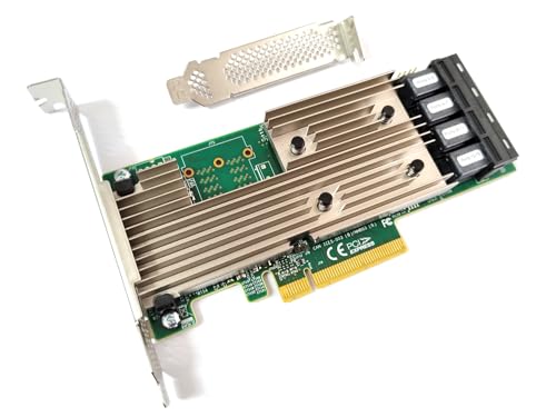 Broadcom 05-25703-00 SAS 9305-16i Speicher-Controller - Plug-in-Karte - Low-Profile Braun/Grün von Broadcom