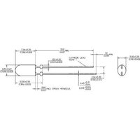 Broadcom HLMP-LG65-VY0DD LED bedrahtet Rot Oval 3 x 4mm 1380 mcd 50°, 100° 20mA 2.3V Broadcom HLMP-LG65-VY0DD LED bedrahtet Rot Oval 3 x 4mm 1380 mcd 50°, 100° 20mA 2.3V von Broadcom