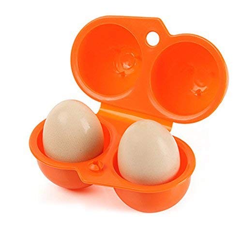 broadroot 6 Grid Eier Kunststoff Container Halter faltbarer Ei Aufbewahrungsbox Griff Fall Orange B von Broadroot