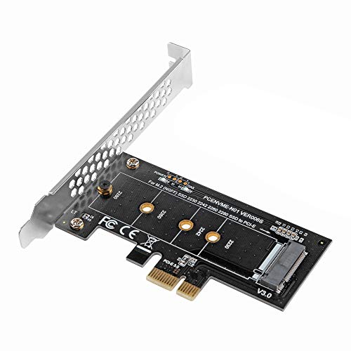 Broadroot PCI-E 3.0 x 4 zu M.2 NGFF Adapter für M Key Slot Konverter und Low-Profile-Halterung von Broadroot