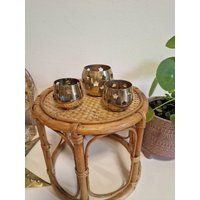 3Er Set Kerzenständer Aus Messing Mit Sterne, Sonne, Mond, Sternchen Für Teelichter Kugelform 3 Größen von BrocAntiqueria