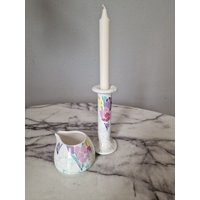 Wächtersbacher Isola Bella Kerzenständer, Milchkännchen, Aus Keramik 80Er Jahre, , Post Modern, Memphis Stil von BrocAntiqueria